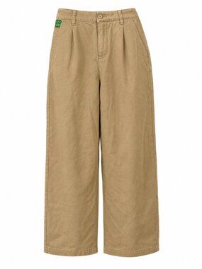 NWT Empyre Tan Khaki Wide Leg Pull On Pants Size XS